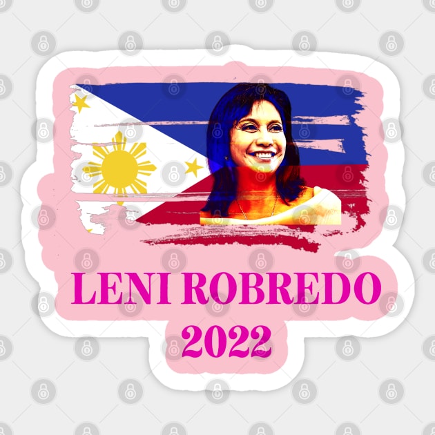 Leni Robredo For Philippine President, Kakampink, Let Leni Lead Sticker by docferds